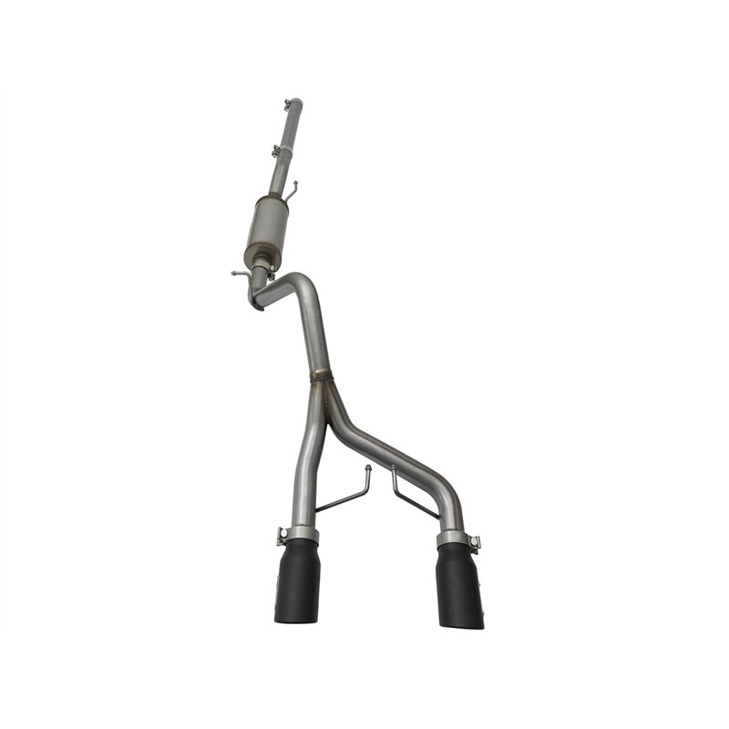 aFe Power | Rebel Series 2-1/2 IN 409 Stainless Steel Cat-Back Exhaust System w/Black Tip - Wrangler (JK) 3.6L / 3.8L 2007-2018
