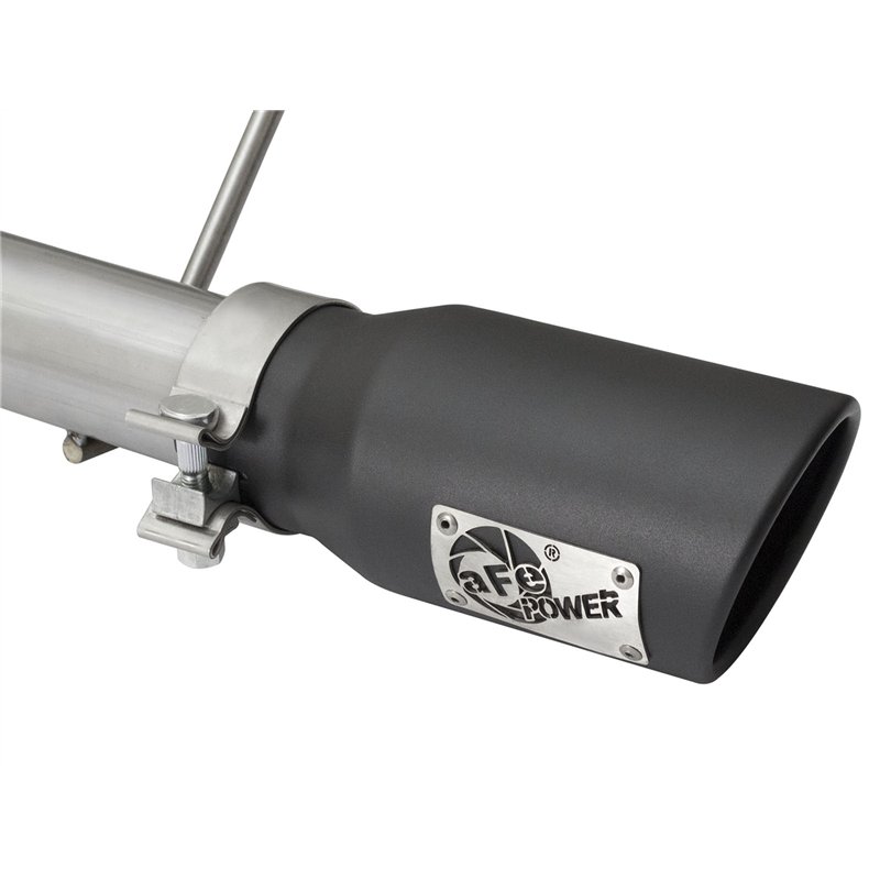 aFe Power | Rebel Series 2-1/2 IN 409 Stainless Steel Cat-Back Exhaust System w/Black Tip - Wrangler (JK) 3.6L / 3.8L 2007-2018