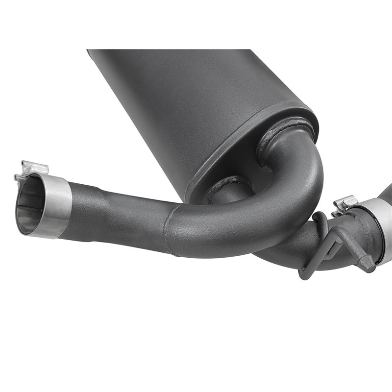 aFe Power | Rebel Series 2-1/2 IN 409 Stainless Steel Axle-Back Exhaust System w/Black Tips - Wrangler (JK) 3.6L / 3.8L 2007-201