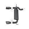 aFe Power | Rebel Series 2-1/2 IN 409 Stainless Steel Axle-Back Exhaust System w/Black Tips - Wrangler (JK) 3.6L / 3.8L 2007-201
