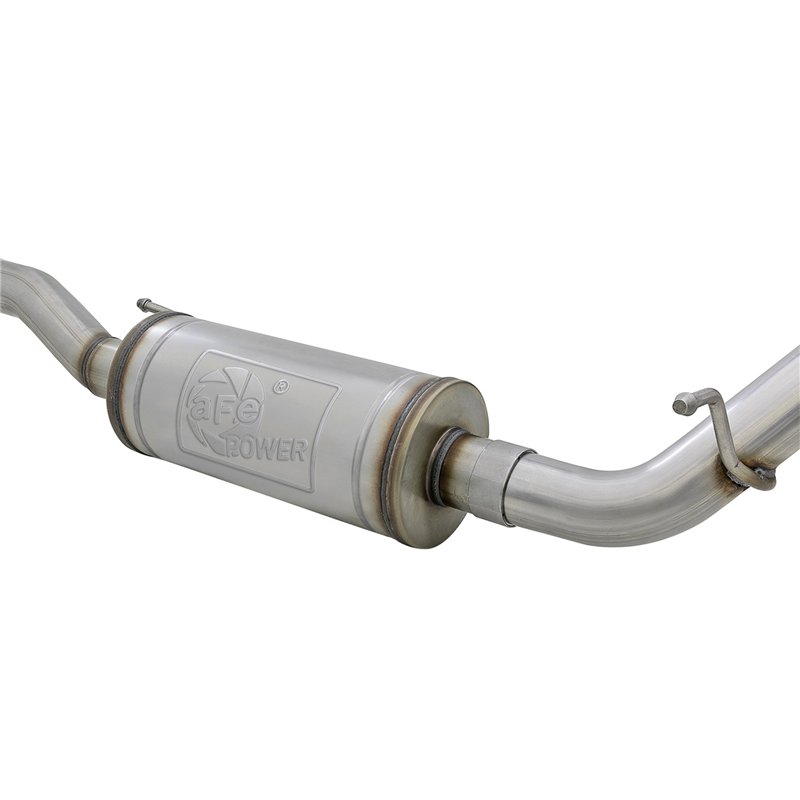 aFe Power | Rebel Series 2-1/2 IN 409 Stainless Steel Cat-Back Exhaust System w/Black Tips - Wrangler (JK) 3.6L / 3.8L 2007-2018