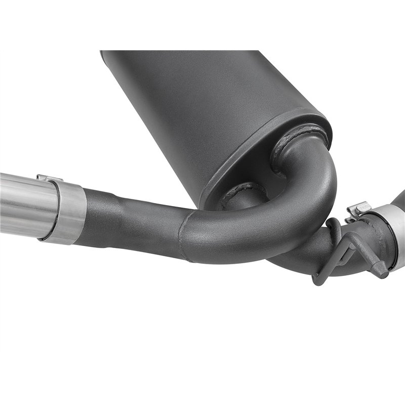 aFe Power | Rebel Series 2-1/2 IN 409 Stainless Steel Cat-Back Exhaust System w/Black Tips - Wrangler (JK) 3.6L / 3.8L 2007-2018