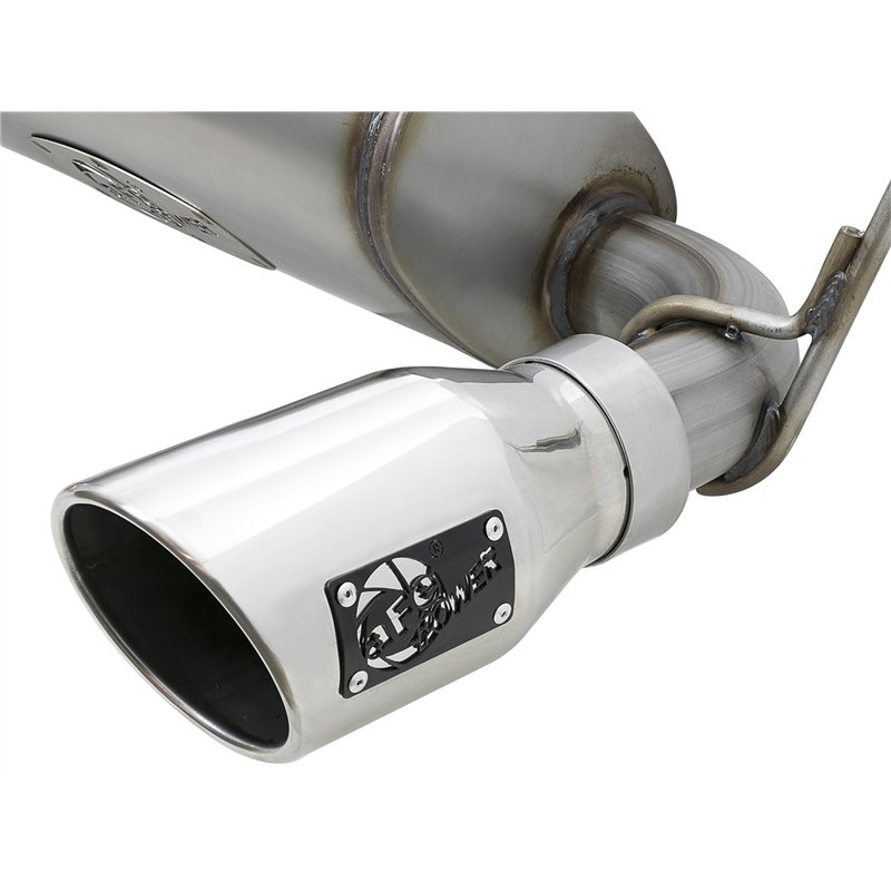 aFe Power | Rebel Series 2-1/2 IN 409 Stainless Steel Cat-Back Exhaust w/Polished Tips - Wrangler (JK) 3.6L / 3.8L 2007-2018