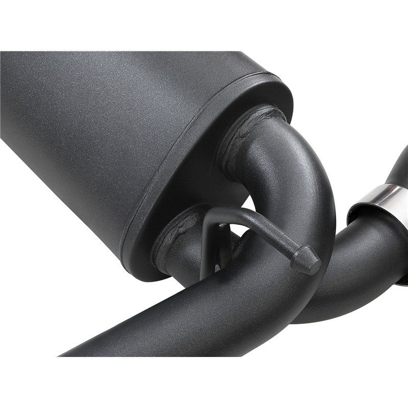 aFe Power | Rebel Series 2-1/2 IN 409 Stainless Steel Axle-Back Exhaust System w/Black Tips - Wrangler (JL) 2.0T / 3.6L 2018-202