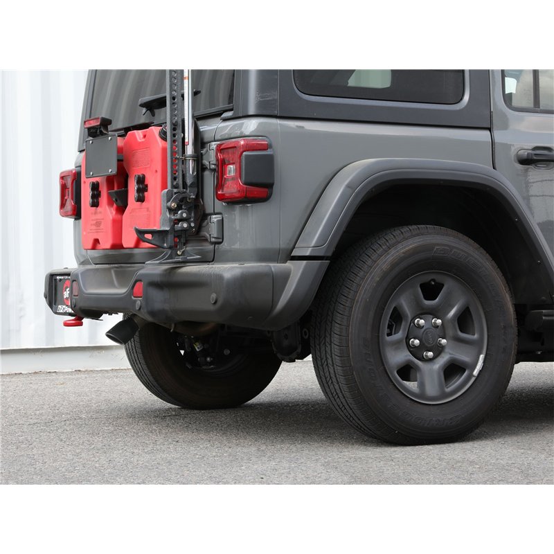 aFe Power | MACH Force-Xp 409 Stainless Steel Axle-Back Exhaust System w/Black Tip - Wrangler (JL) 2.0T / 3.6L 2018-2025