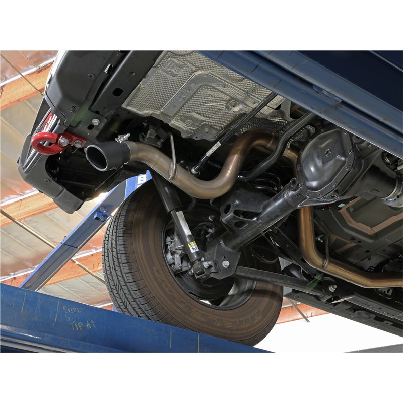aFe Power | MACH Force-Xp 409 Stainless Steel Axle-Back Exhaust System w/Black Tip - Wrangler (JL) 2.0T / 3.6L 2018-2025