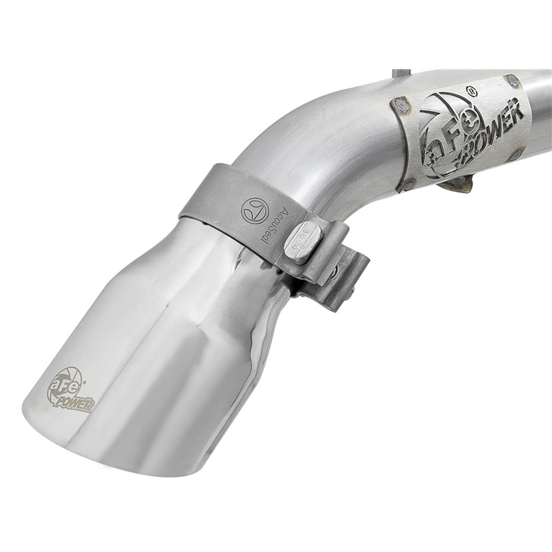 aFe Power | MACH Force-Xp 409 Stainless Steel Axle-Back Exhaust System w/Polished Tip - Wrangler (JL) 2.0T / 3.6L 2018-2025