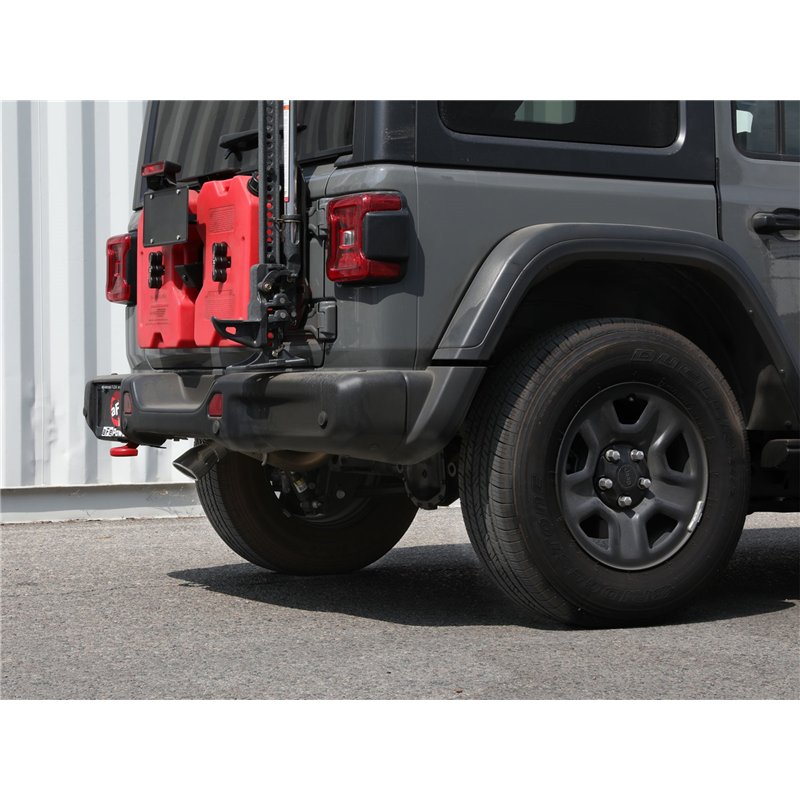 aFe Power | MACH Force-Xp 409 Stainless Steel Axle-Back Exhaust System w/Polished Tip - Wrangler (JL) 2.0T / 3.6L 2018-2025