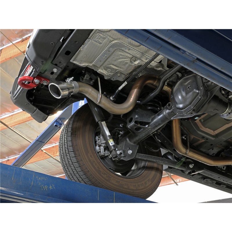 aFe Power | MACH Force-Xp 409 Stainless Steel Axle-Back Exhaust System w/Polished Tip - Wrangler (JL) 2.0T / 3.6L 2018-2025