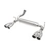 aFe Power | Rebel Series 2-1/2 IN 409 Stainless Steel Axle-Back Exhaust System Polished - Wrangler (JK) 3.6L / 3.8L 2007-2018