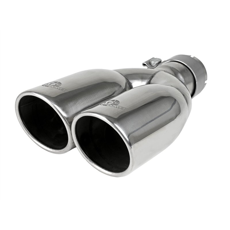 aFe Power | Rebel Series 2-1/2 IN 409 Stainless Steel Axle-Back Exhaust System Polished - Wrangler (JK) 3.6L / 3.8L 2007-2018