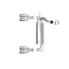 aFe Power | Rebel Series 2-1/2 IN 409 Stainless Steel Axle-Back Exhaust System Polished - Wrangler (JK) 3.6L / 3.8L 2007-2018