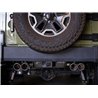 aFe Power | Rebel Series 2-1/2 IN 409 Stainless Steel Axle-Back Exhaust System Polished - Wrangler (JK) 3.6L / 3.8L 2007-2018