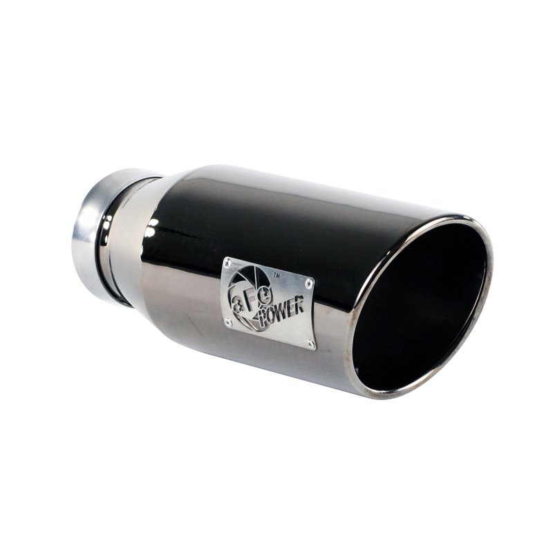 aFe Power | MACH Force-Xp 409 Stainless Steel Clamp-on Exhaust Tip Black Chrome