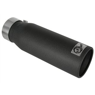 aFe Power | MACH Force-Xp 409 Stainless Steel Clamp-on Exhaust Tip Black
