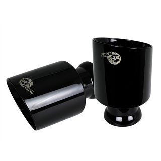 aFe Power | MACH Force-Xp 4-1/2 IN Carbon Fiber OE Replacement Exhaust Tips - Charger 6.2L / 6.4L 2015-2023