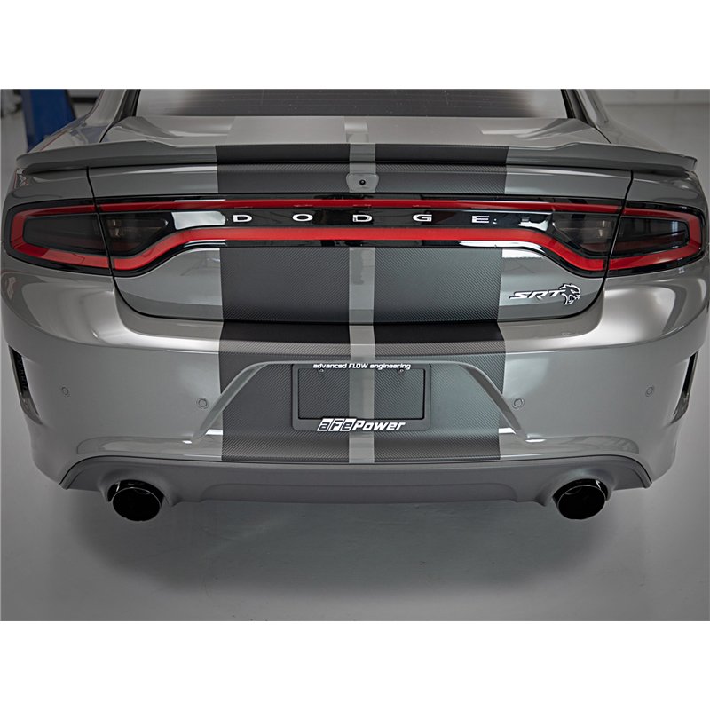 aFe Power | MACH Force-Xp 4-1/2 IN Carbon Fiber OE Replacement Exhaust Tips - Charger 6.2L / 6.4L 2015-2023