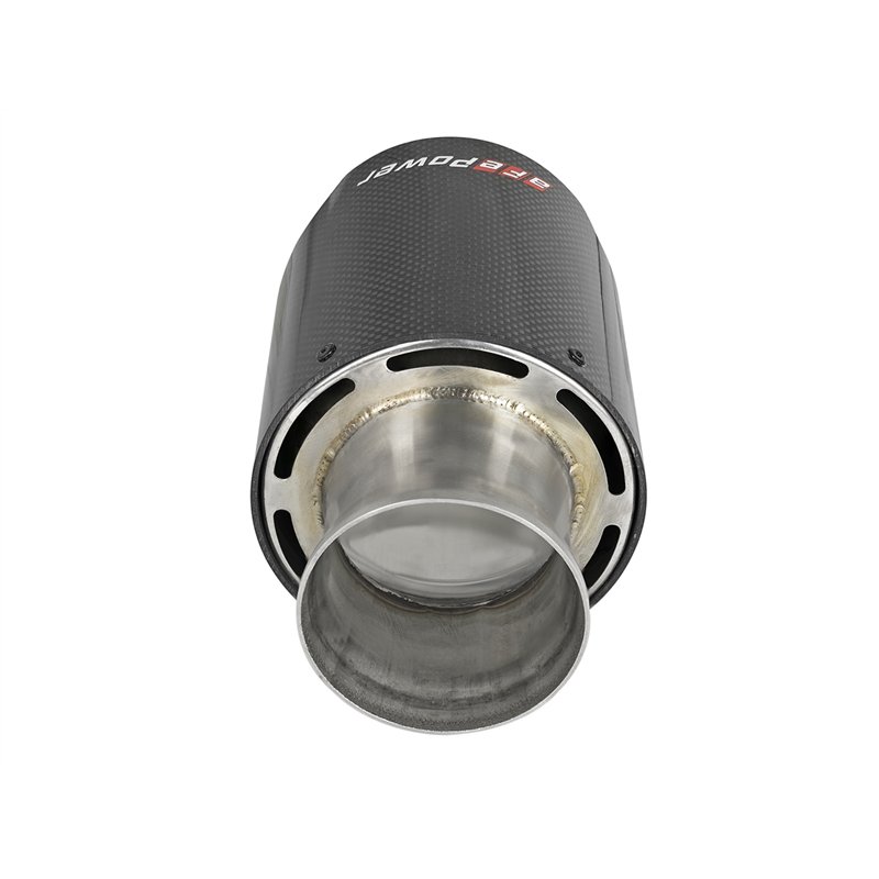aFe Power | MACH Force-Xp 4-1/2 IN Carbon Fiber OE Replacement Exhaust Tips - Charger 6.2L / 6.4L 2015-2023