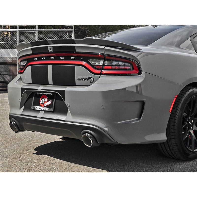 aFe Power | MACH Force-Xp 4-1/2 IN Carbon Fiber OE Replacement Exhaust Tips - Charger 6.2L / 6.4L 2015-2023