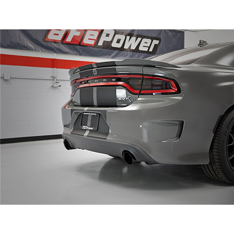 aFe Power | MACH Force-Xp 4-1/2 IN Carbon Fiber OE Replacement Exhaust Tips - Charger 6.2L / 6.4L 2015-2023