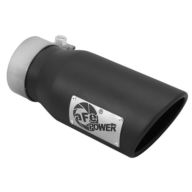 aFe Power | MACH Force-Xp 409 Stainless Steel Clamp-on Exhaust Tip Black