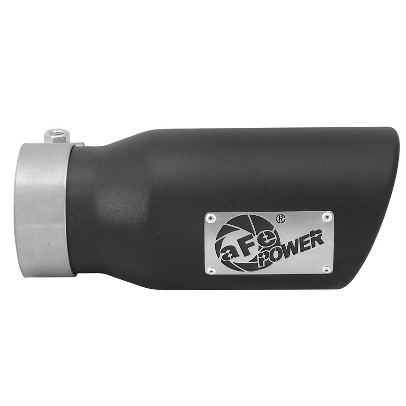 aFe Power | MACH Force-Xp 409 Stainless Steel Clamp-on Exhaust Tip Black