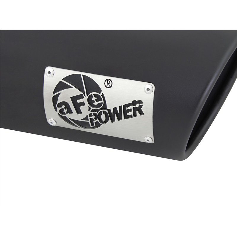 aFe Power | MACH Force-Xp 409 Stainless Steel Clamp-on Exhaust Tip Black