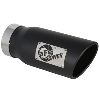 aFe Power | MACH Force-Xp 409 Stainless Steel Clamp-on Exhaust Tip Black