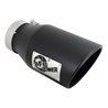 aFe Power | MACH Force-Xp 409 Stainless Steel Clamp-on Exhaust Tip Black