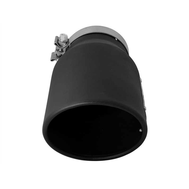 aFe Power | MACH Force-Xp 409 Stainless Steel Clamp-on Exhaust Tip Black Left Side Exit