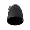 aFe Power | MACH Force-Xp 409 Stainless Steel Clamp-on Exhaust Tip Black Left Side Exit