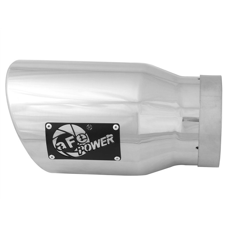 aFe Power | MACH Force-Xp 304 Stainless Steel Clamp-on Exhaust Tip Polished Left Side Exit