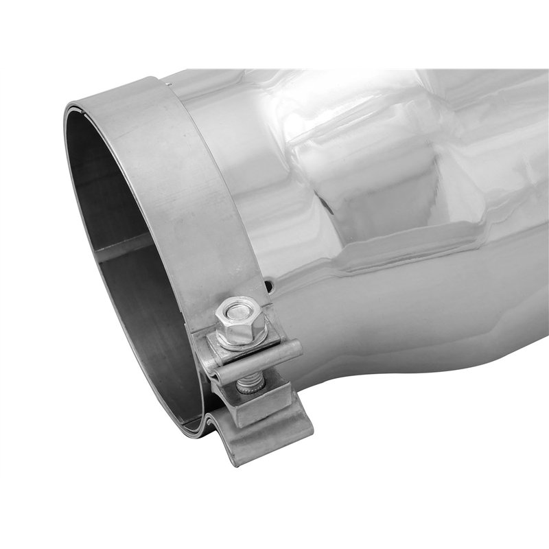 aFe Power | MACH Force-Xp 304 Stainless Steel Clamp-on Exhaust Tip Polished Left Side Exit