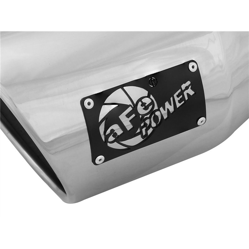 aFe Power | MACH Force-Xp 304 Stainless Steel Clamp-on Exhaust Tip Polished Left Side Exit