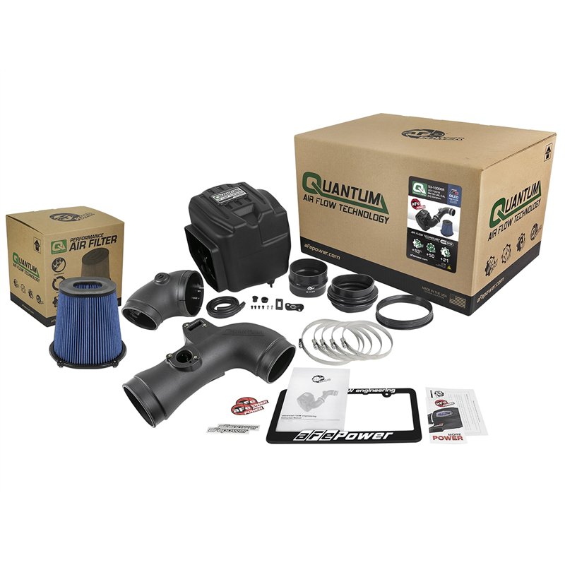 aFe Power | QUANTUM Cold Air Intake System w/Pro 5R Media - Silverado / Sierra 2500 HD / 3500 HD 6.6L 2011-2016