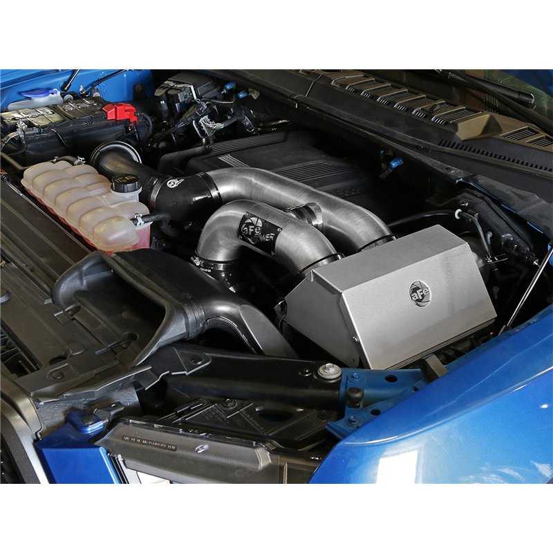 aFe Power | Magnum FORCE Stage-2XP Cold Air Intake System w/Pro 5R Media Brushed - Expedition / F-150 / Navigator 3.5T 2017-2021