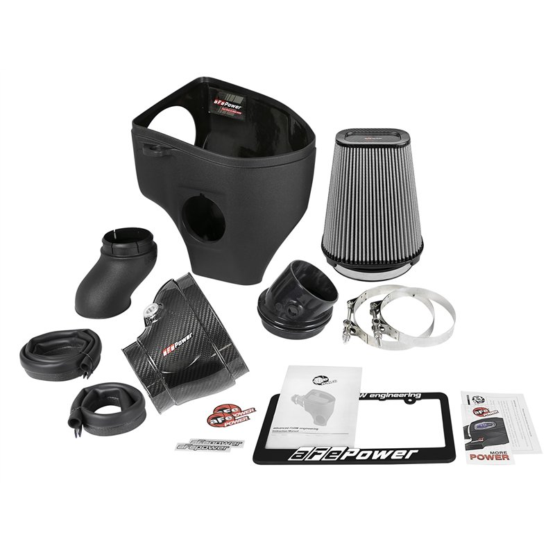 aFe Power | Track Series Stage-2 Carbon Fiber Intake System w/Pro DRY S Media - Challenger 6.2L 2018-2023