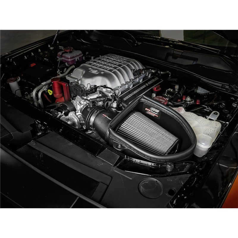 aFe Power | Track Series Stage-2 Carbon Fiber Intake System w/Pro DRY S Media - Challenger 6.2L 2018-2023