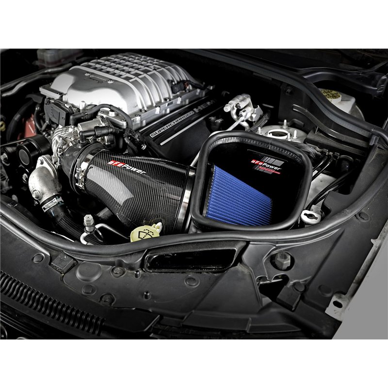 aFe Power | Track Series Stage-2 Carbon Fiber Intake System w/Pro 5R Media - Grand Cherokee Trackhawk 6.2L 2018