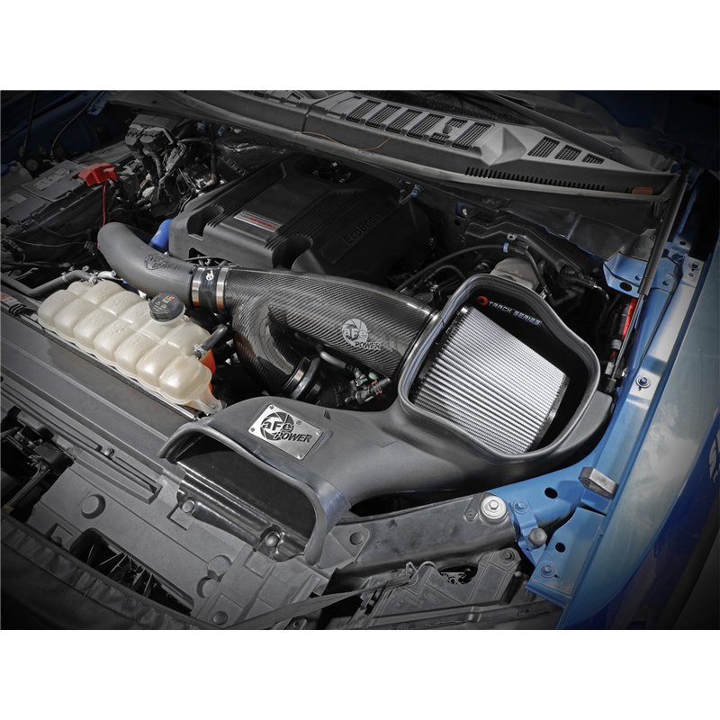aFe Power | Track Series Stage-2 Carbon Fiber Intake System w/Pro DRY S Media - Expedition / F-150 / Navigator 3.5T 2017-2021