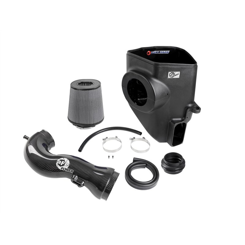 aFe Power | Track Series Stage-2 Carbon Fiber Intake System w/Pro DRY S Media - Cadillac / Chevrolet / GMC 6.2L / 5.3L 2019-2025