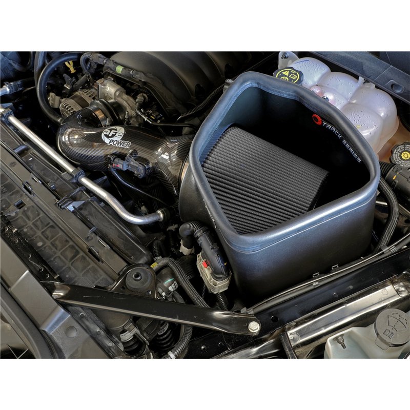 aFe Power | Track Series Stage-2 Carbon Fiber Intake System w/Pro DRY S Media - Cadillac / Chevrolet / GMC 6.2L / 5.3L 2019-2025