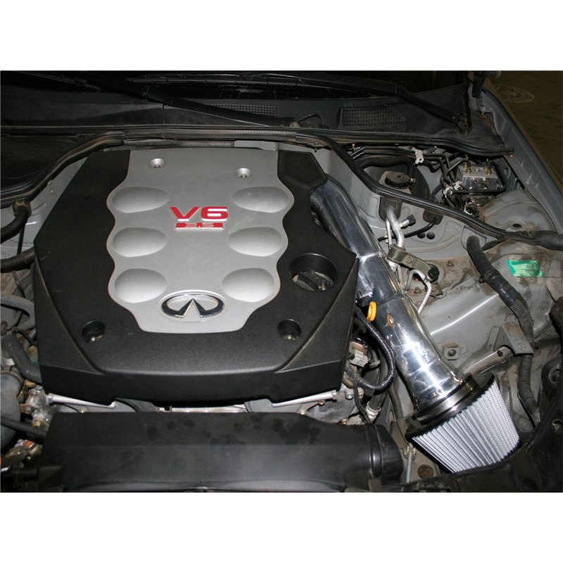 aFe Power | Takeda Stage-2 Cold Air Intake System w/Pro DRY S Media Black - FX35 / G35 / 350Z 3.5L 2003-2008