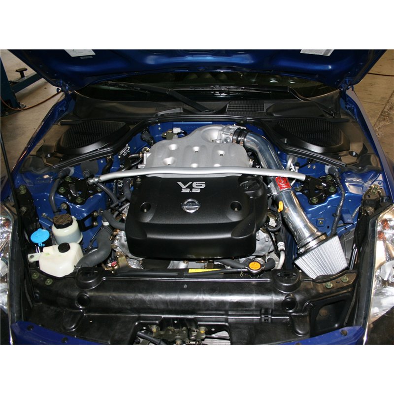 aFe Power | Takeda Stage-2 Cold Air Intake System w/Pro DRY S Media Polished - FX35 / G35 / 350Z 3.5L 2003-2008