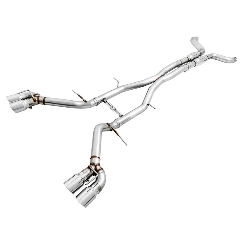 AWE Tuning | Track Cat-Back Exhaust Quad Chrome Tips - Camaro 6.2L 2016-2024