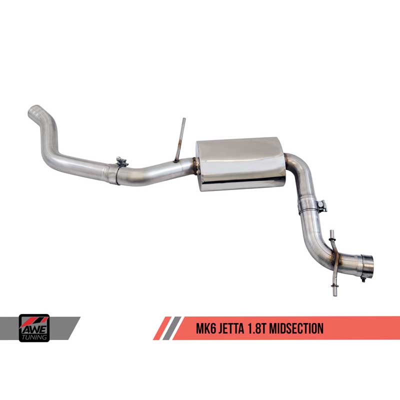 AWE Tuning | Touring Cat-Back Exhaust Black Tips - Jetta 1.8T / 2.0L 2012-2018