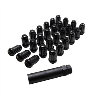 Gorilla | Lug Nuts (27) - Acorn - Black Chrome - 12MM X 1.50