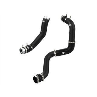 aFe Power | BladeRunner Aluminum Hot and Cold Charge Pipe Kit Black - Silverado / Sierra 2500 HD / 3500 HD 6.6L 2020-2023