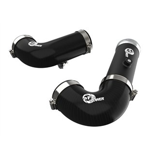 aFe Power | BladeRunner 3 IN/3-1/2 IN Aluminum Hot and Cold Charge Pipe Kit Black - Cadillac / Chevrolet / GMC 3.0L 2020-2025