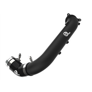 aFe Power | BladeRunner 2-3/4 IN Aluminum Hot Charge Pipe Black - GR Supra 2.0T 2021-2024